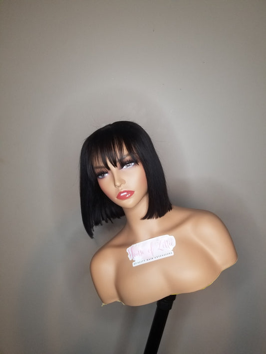 Bob Bang Wig 8" - House of Zettie Hair